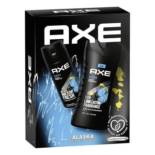 Axe Alaska Geschenkset Körperspray Duschgel und Kulturbeutel 150ml 250ml-Body Wash-Axe/Lynx-150ml + 250ml-MyScent