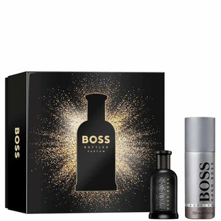 BOSS Herren Bottled Parfum Festliches Geschenkset 50 ml und Spray-Deodorant 150 ml-Perfume & Cologne-Hugo Boss-50 ml + D/Spray 150 ml-MyScent