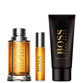 BOSS Herrenduft The Scent Eau de Toilette Festliches Geschenkset 100 ml-Perfume & Cologne-Hugo Boss-EDT 10 ml + 100 ml S/GEL 100 ml-MyScent