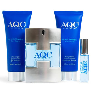 Blue Power Herrenparfüm Geschenkset-Perfume & Cologne-Ninguna-100ml + 15ml + S/Gel 120ml + B/Lotion 120ml-MyScent