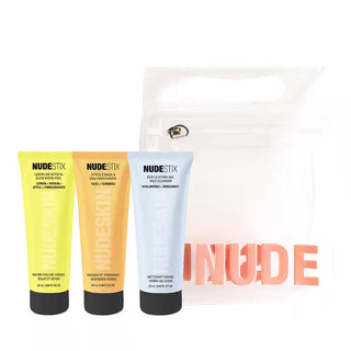 Citrus Hauterneuerungs-Pflegeset Geschenkset-Facial Cleansing Kits-Nudestix-Cleanser 60ml + F/Cream day and night 60ml + F/Scrub 60ml + Cosmetic Bag-MyScent