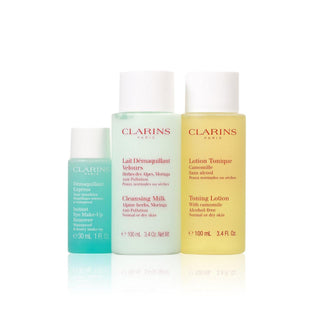 Clarins Make-up Entferner Trio Reinigungs- & Gesichtswasser-Geschenkset-Facial Cleansing Kits-Clarins-Cleansing Milk 50ml + Make-up remover 30ml + Hydrating toning lotion 50ml-MyScent