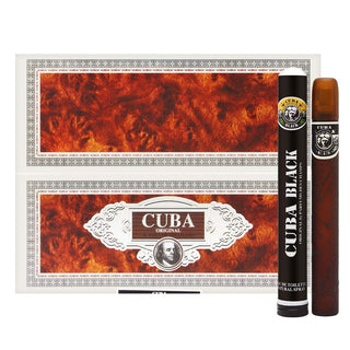 Cuba Black für Herren 2-teiliges Geschenkset 3.3oz EDT Spray, 1.17oz EDT Spray-Perfume & Cologne-Cuba-3.3oz EDT Spray, 1.17oz EDT Spray-MyScent