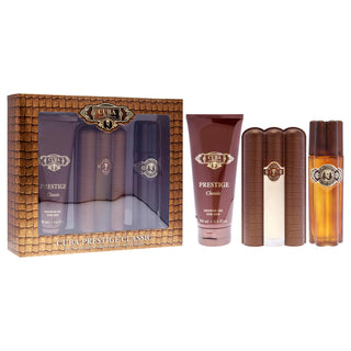 Cuba Prestige Platinum Duft für Herren 3-teiliges Geschenkset - 3.0oz EDT Spray, 3.4oz Aftershave, 6.8oz Duschgel-Perfume & Cologne-Cuba-3.0oz EDT Spray, 3.4oz Aftershave, 6.8oz Shower Gel-MyScent