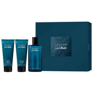 Davidoff Herren Cool Water Duft-Geschenkset-Perfume & Cologne-Davidoff-75ml + 15ml + S/Gel 50ml-MyScent