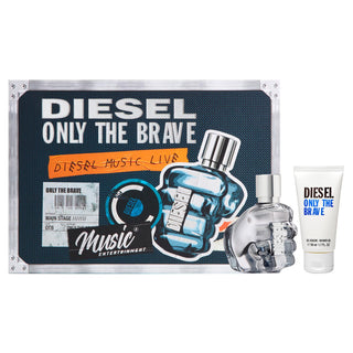 Diesel Only the Brave Herren-Duft-Geschenkset 1.7 Fl Oz + 3.4 Fl Oz Duschgel – 2-teiliges Set-Perfume & Cologne-Diesel-1.7fl oz + S/Gel 3.4fl oz-MyScent