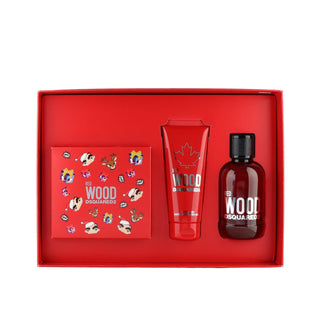 Dsquared2 Red Wood 2-teiliges Geschenkset-Perfume & Cologne-Dsquared2-EDT 100 ml + BL 100 ml-MyScent