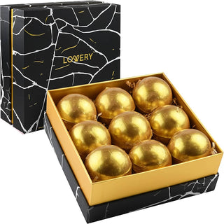 Duftende Gold Geschenkbox mit Badebomben-Bath Additives-Ninguna-9 Premium Bath Bombs individually wrapped in 24Karat Gold. It comes in 9 unique fragrances including Vanilla Coconut, Lavender, Jasmine, Tea Tree, Lemon Basil, Cherry Blossom, Orange, Magnolia and Honey Almond.-MyScent