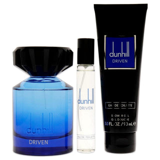 Dunhill Driven Geschenkset Edt 100 ml, Duschgel 90 ml, und Miniature Edt 15 ml-Bath & Body Gift Baskets-Dunhill-Edt 100 Ml, Shower Gel 90 Ml, And Miniature Edt 15 Ml-MyScent