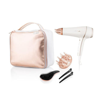 ETA Fenité Haartrockner Geschenkset - Leistungsstarker Föhn mit Ionisationsfunktion in praktischer Tasche inkl. Diffusor, Haarbürste und Styling-Clips-Hair Dryers-ETA-Powerful hairdryer with ionization function in a practical pouch, supplemented with a diffuser, hairbrush, and hair clips for convenient styling.-MyScent