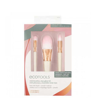 EcoTools Limitierte Ausgabe Starry Glow Make-up Pinsel Kit für Augen und Highlighting mit Löschpapieren - 6-teiliges Geschenkset Creme-Makeup Sets-Ecotools-angled liner, classic foundation brush, detail concealer brush, fresh perfecting blender, full shadow brush, ultimate powder brush, and microblending brush.-MyScent