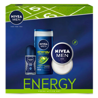 Energy Erfrischendes Hautpflege Geschenkset-Lotions & Moisturisers-Nivea-1 x NIVEA Q10 ENERGY HEALTHY GLOW DAY CREAM SPF15 50ml 1 x NIVEA Q10 ENERGY RECHARGING NIGHT CREAM 50ml 1 x NIVEA Q10 ENERGY INSTANT RECHARGE SHEET MASK.-MyScent