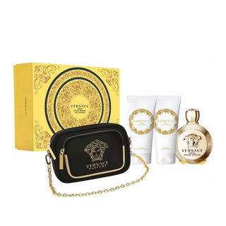 Eros Pour Femme Geschenkset EDT 100ml, Körperlotion 100ml, Duschgel 100ml mit Tasche-Perfume & Cologne-Versace-100ml + B/Lotion 100ml + S/Gel 100ml-MyScent