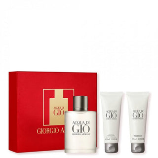 Giorgio Armani Acqua Di Giò Geschenkset-Perfume & Cologne-Giorgio Armani-100ml + B/Wash 75ml + Aftershave 75ml-MyScent