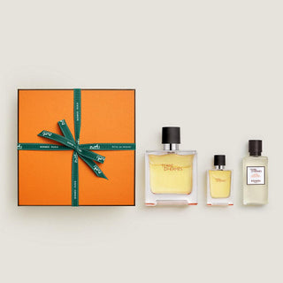 Hermes Terre d'Hermes Geschenkset Eau De Toilette Spray 100 ml + 12,5 ml und Aftershave Lotion 40 ml-Perfume & Cologne-Hermès-100 ml + 12.5 ml + Aftershave Lotion 40 ml-MyScent