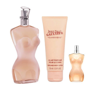 Jean Paul Gaultier Classique EDT 100ml + EDT 6ml + Körperlotion 75ml Geschenkset-Perfume & Cologne-Jean Paul Gaultier-100ml + 6ml + B/Lotion 75ml-MyScent