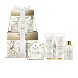 Körperpflege Geschenkset Bergamotte, Ingwer & Zitronengras 6 Teile-Skincare-The Luxury Bathing Company-Reusable tin with 50ml Hand Wash, 50ml Hand Cream and Glitter Nail File complete with 2 cuticle sticks.-MyScent