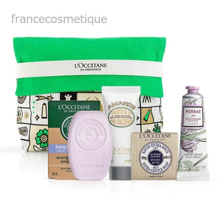 L'Occitane Doux Geschenkset-Facial Cleansing Kits-L'Occitane-Shampoo 60g + Milk Soap 50g + B/Cream 20 ml + H/Cream 10 ml-MyScent