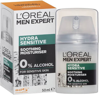 L’Oreal Men Expert Hydra Sensitive Intensiv Stärkendes Geschenkset-Shaving Kits-L'Oréal Paris-S/Gel 300ml + 148h Roll on 50ml + Aftershave Balm 125ml-MyScent