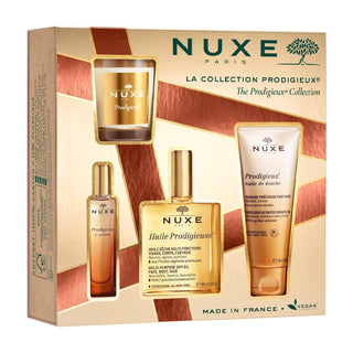 Nuxe Prodigieux Kollektion Geschenkset-Makeup Sets-NUXE-100 ml + Le Parfum 15 ml + Shower Oil 100 ml + Candle 70g-MyScent