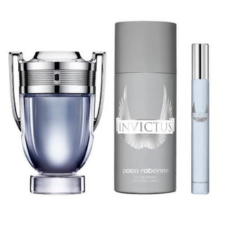 Paco Rabanne Invictus Geschenkset - Herrenduft-Perfume & Cologne-Paco Rabanne-EDT 100 ml + 10 ml + Deodorant 150 ml-MyScent