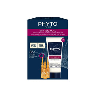 Phyto Phytocyane Reaktionelle Haarausfall-Behandlung für Frauen 12 Ampullen à 5 ml mit Geschenk Revitalisierendes Shampoo 100 ml-Shampoo-Phyto-12 amps x 5 ml-MyScent