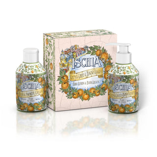 RUDY Le Maioliche Ischia Kit Bade- und Duschcreme 250ml + Körperlotion 250ml-Bath & Body Gift Baskets-Rudy-S/Cream 250ml + B/Lotion 250ml-MyScent