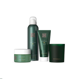 Rituals Jing Set - Hautpflege-Geschenkset-Personal Care-Rituals-S/GEL 200 ml + B/Cream 100 ml + B/Scrub 125g + Candle 140g-MyScent