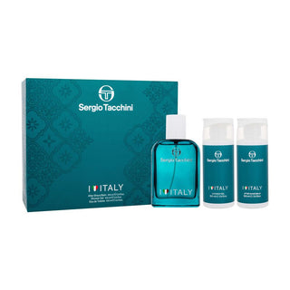 Sergio Tacchini I Love Italy Geschenkset Edt 100ml, Duschgel 100ml und Körperlotion 100ml-Bath & Body Gift Baskets-Sergio Tacchini-100 ml + S/GEL 100 ml + B/Lotion 100 ml-MyScent