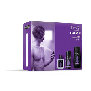 Str8 Game Geschenkset Aftershave 50 ml, Deodorant 150 ml, und Duschgel 250 ml-Bath & Body Gift Baskets-Str8-Aftershave 50 ml + Deodorant 150 ml + S/GEL 250 ml-MyScent