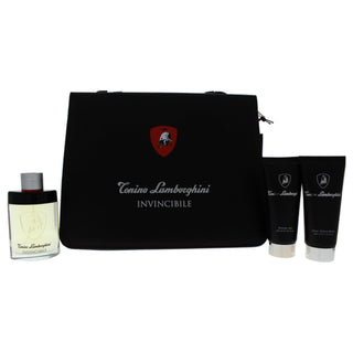 Tonino Lamborghini Invincibile Herren 3-teiliges Geschenkset-Perfume & Cologne-Tonino Lamborghini-125ml + 2 x 150ml-MyScent