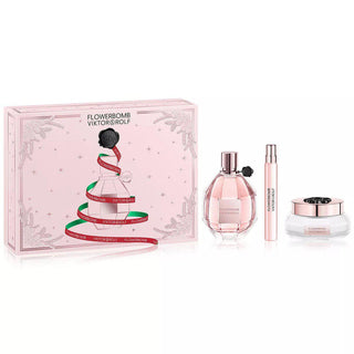 Viktor & Rolf Flowerbomb Geschenkset, Eau de Parfum 100 ml, Körpercreme 200 ml, Eau de Parfum Spray 10 ml-Perfume & Cologne-Viktor & Rolf-100 ml + 10 ml + BC 200 ml-MyScent