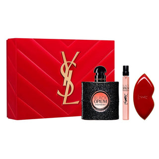 Yves Saint Laurent Black Opium Eau de Parfum 50 ml Frühling 2024 Geschenkset-Makeup Sets-Yves Saint Laurent-EDP 50 ml + 10 ml + Shade Rouge Muse-MyScent